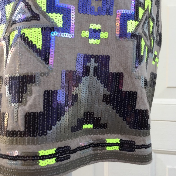 NWT Express Sequin Stretch Mini Skirt - Picture 3 of 7